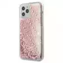Etui Guess 4G Liquid Glitter Do Apple Iphone 12/12 Pro Różowy